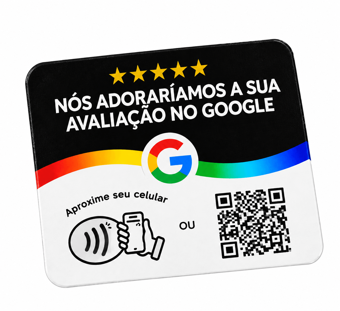 Cartão NFC para Avaliação Google